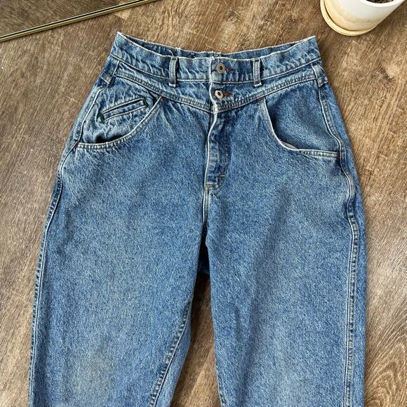 Vintage lee Jeans Double Waist High Waist Tapered Jeans - Picture 2 of 8